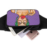 Punk Girl And Lollipop Print Waist Bag