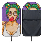 Punk Girl And Lollipop Print Waterproof Car Seat Cover