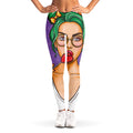 Punk Girl And Lollipop Print Women's Leggings