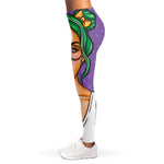 Punk Girl And Lollipop Print Women's Leggings