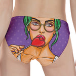 Punk Girl And Lollipop Print Women's Panties