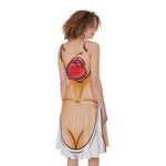 Punk Girl And Lollipop Print Women's Sleeveless Dress