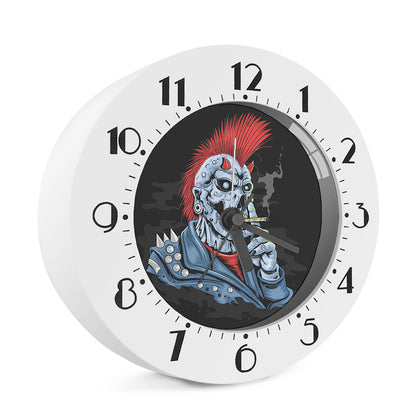 Punk Mohawk Devil Print Alarm Clock