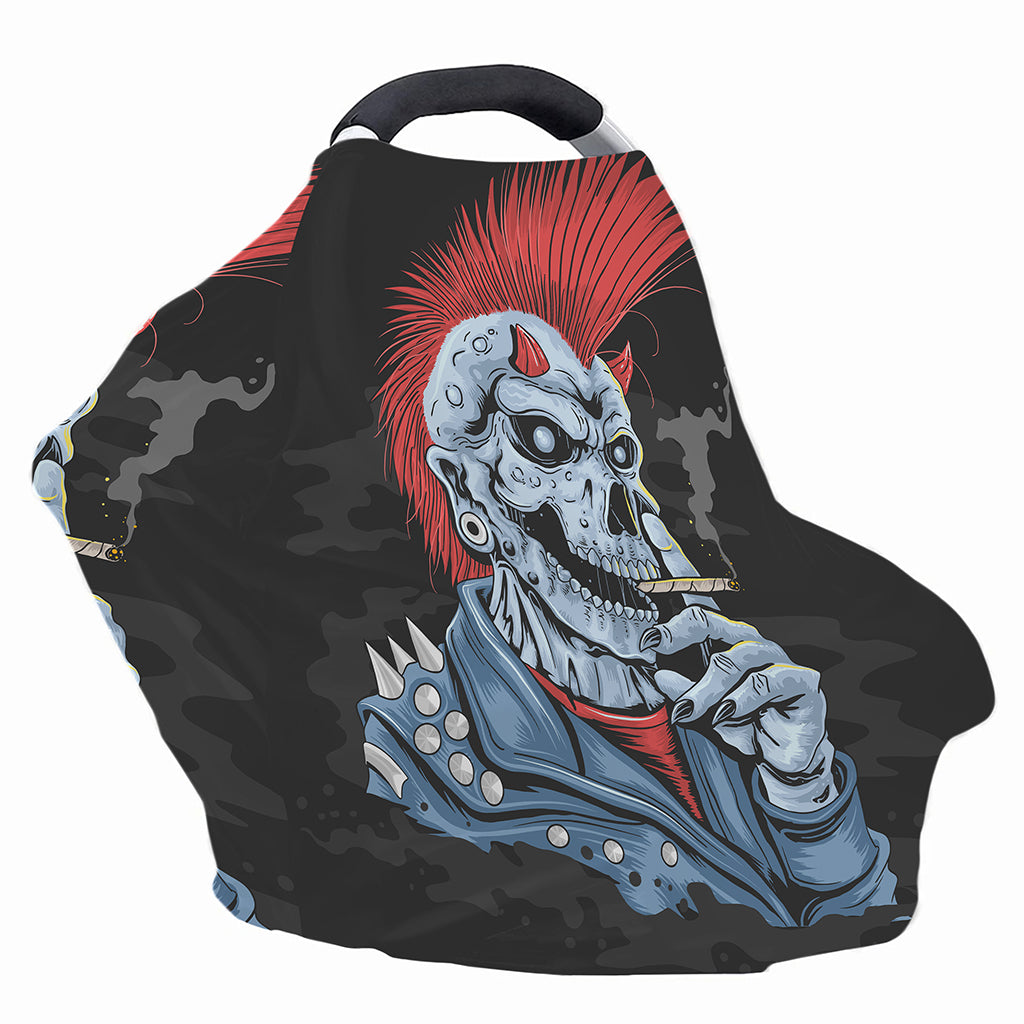 Punk Mohawk Devil Print Baby Seat Cover