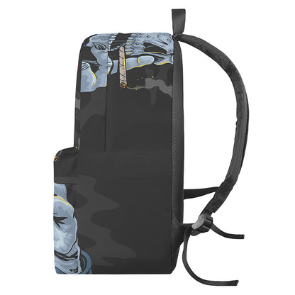 Punk Mohawk Devil Print Backpack