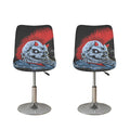 Punk Mohawk Devil Print Bar Stool Covers