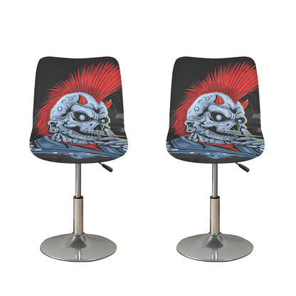 Punk Mohawk Devil Print Bar Stool Covers