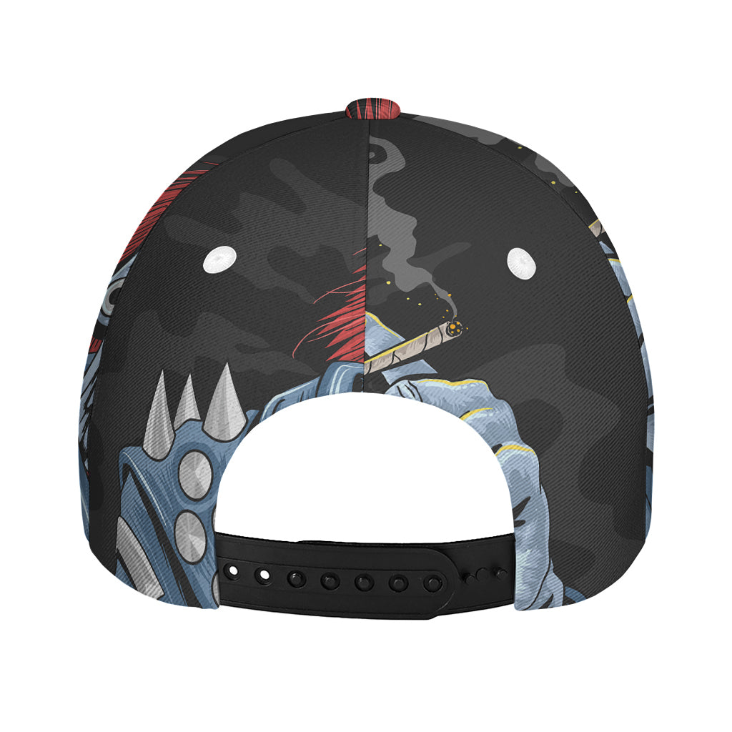 Punk Mohawk Devil Print Baseball Cap