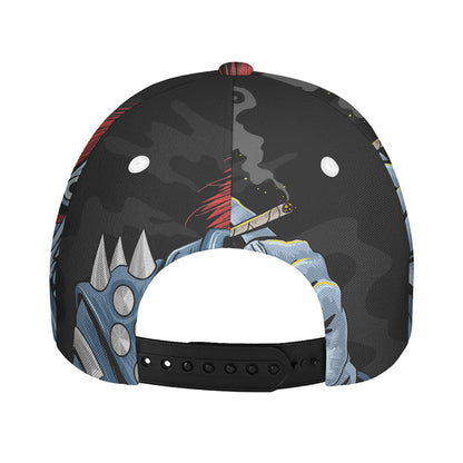 Punk Mohawk Devil Print Baseball Cap