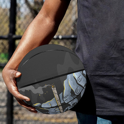 Punk Mohawk Devil Print Basketball