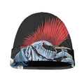 Punk Mohawk Devil Print Beanie