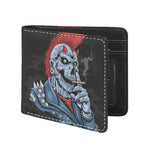 Punk Mohawk Devil Print Bifold Wallet