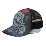 Punk Mohawk Devil Print Black Mesh Trucker Cap