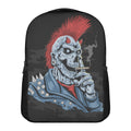 Punk Mohawk Devil Print Casual Backpack