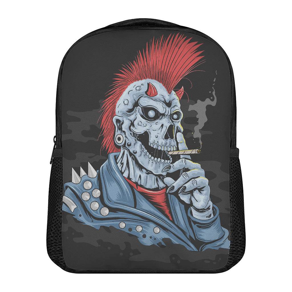 Punk Mohawk Devil Print Casual Backpack
