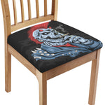 Punk Mohawk Devil Print Chair Cushion Cover