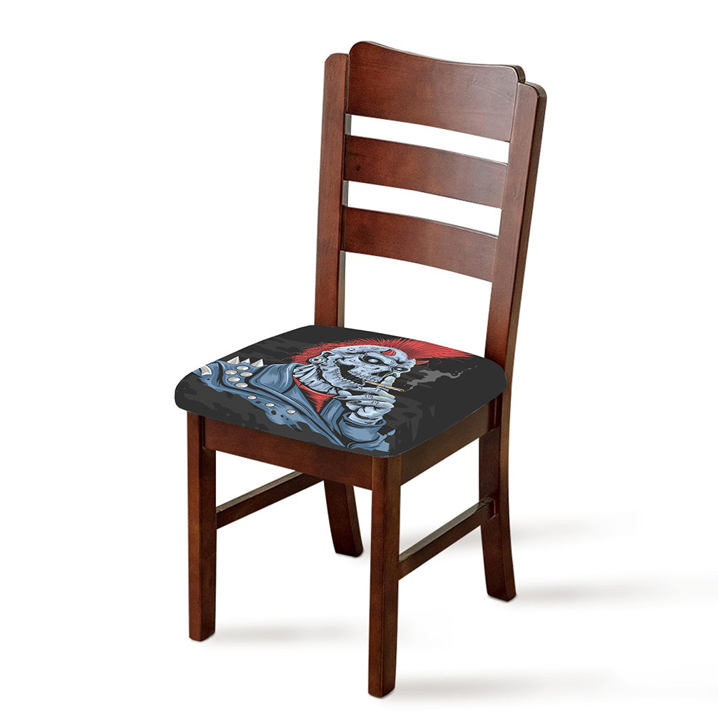 Punk Mohawk Devil Print Chair Cushion Cover