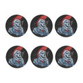 Punk Mohawk Devil Print Coaster Set