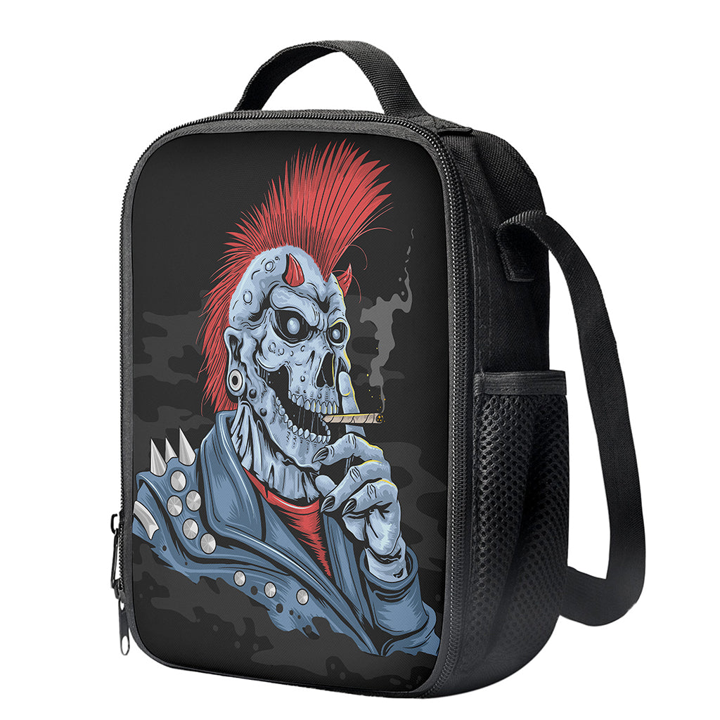 Punk Mohawk Devil Print Crossbody Lunch Bag