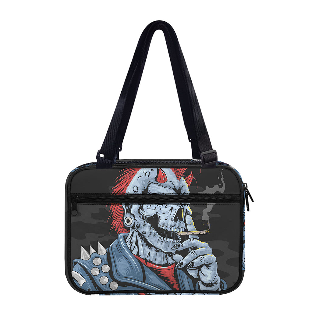 Punk Mohawk Devil Print Double Strap Bible Bag