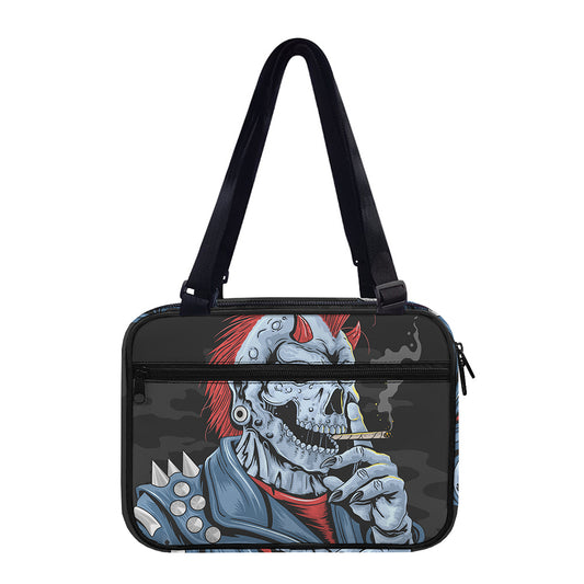 Punk Mohawk Devil Print Double Strap Bible Bag