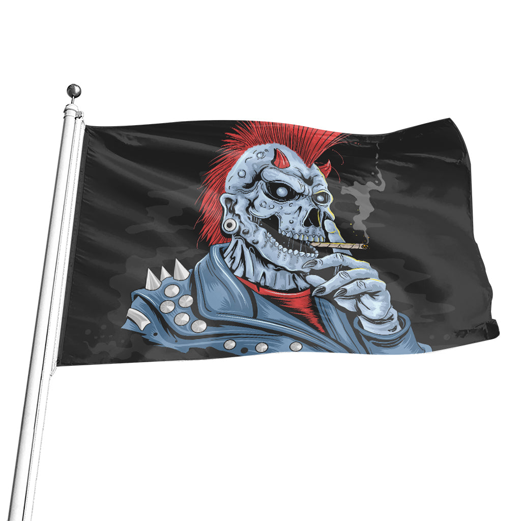 Punk Mohawk Devil Print Flag