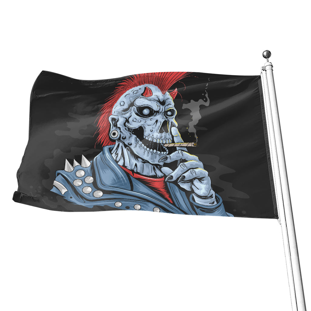 Punk Mohawk Devil Print Flag