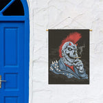 Punk Mohawk Devil Print Garden Flag
