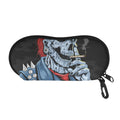 Punk Mohawk Devil Print Glasses Case