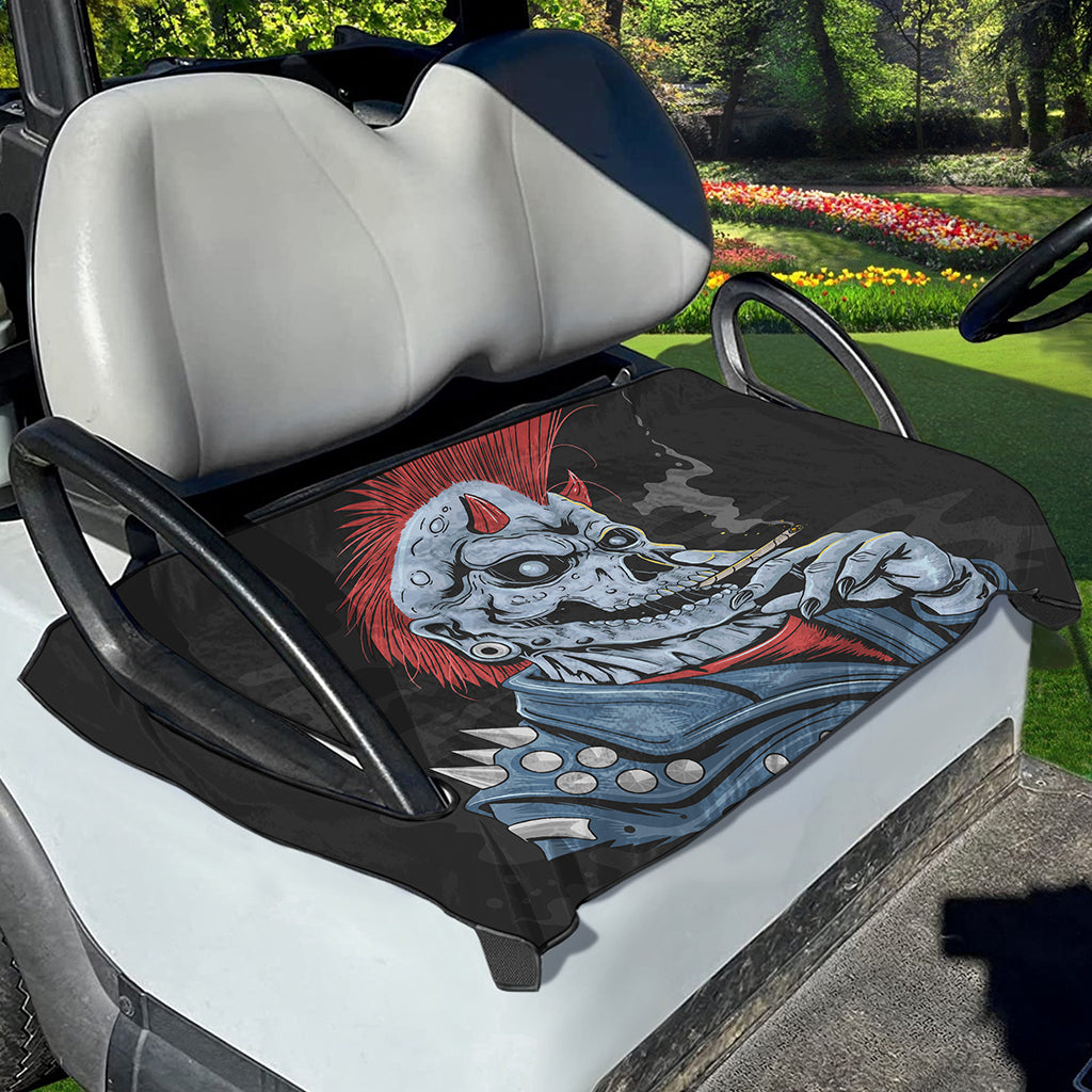 Punk Mohawk Devil Print Golf Cart Seat Cover