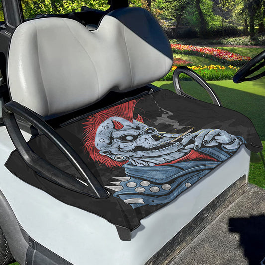 Punk Mohawk Devil Print Golf Cart Seat Cover