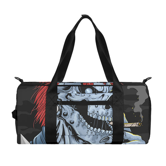 Punk Mohawk Devil Print Gym Bag