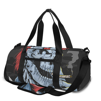 Punk Mohawk Devil Print Gym Bag