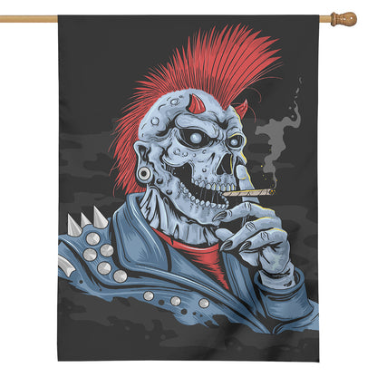 Punk Mohawk Devil Print House Flag