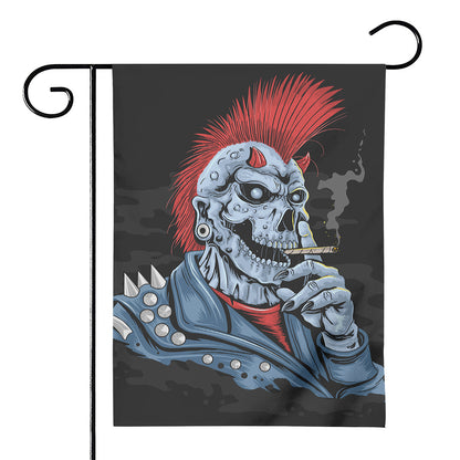 Punk Mohawk Devil Print House Flag