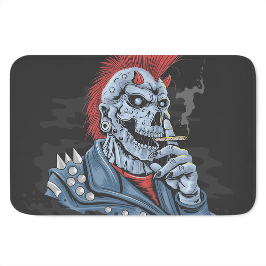 Punk Mohawk Devil Print Indoor Door Mat