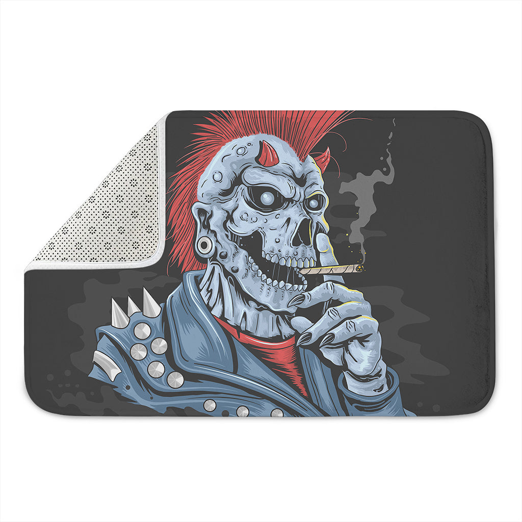 Punk Mohawk Devil Print Indoor Door Mat