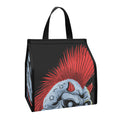 Punk Mohawk Devil Print Insulated Lunch Tote