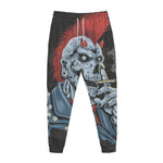 Punk Mohawk Devil Print Jogger Pants