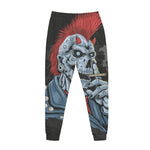 Punk Mohawk Devil Print Jogger Pants