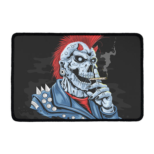 Punk Mohawk Devil Print Kitchen Mat