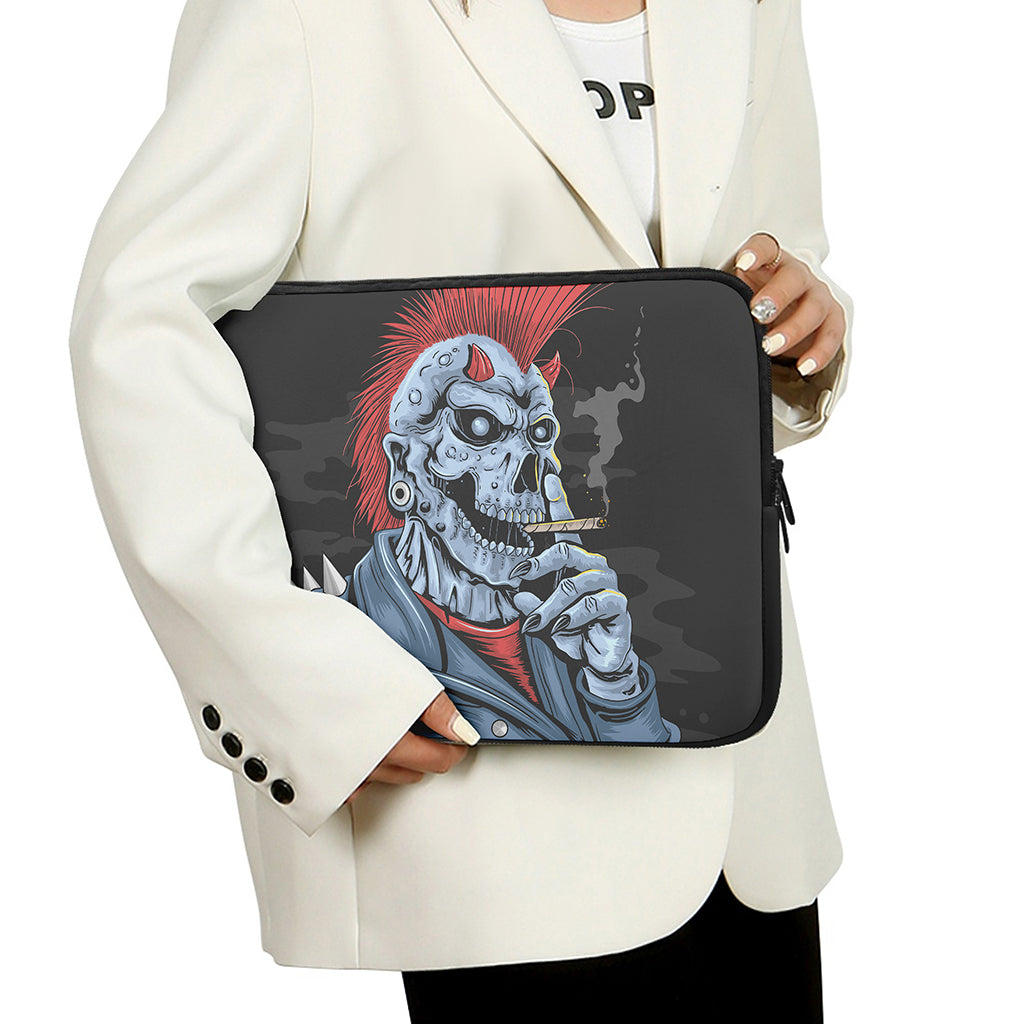 Punk Mohawk Devil Print Laptop Sleeve
