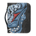 Punk Mohawk Devil Print Leather Bible Cover