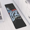 Punk Mohawk Devil Print Long Kitchen Mat