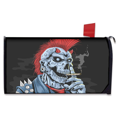 Punk Mohawk Devil Print Mailbox Cover