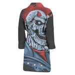 Punk Mohawk Devil Print Men's Bathrobe