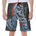 Punk Mohawk Devil Print Men's Beach Shorts