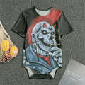 Punk Mohawk Devil Print Men's Bodysuit