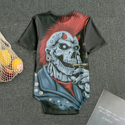 Punk Mohawk Devil Print Men's Bodysuit