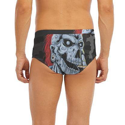 Punk Mohawk Devil Print Men's Briefs